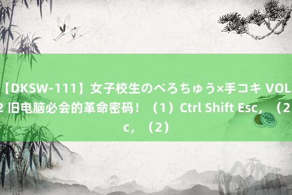 【DKSW-111】女子校生のべろちゅう×手コキ VOL.2 旧电脑必会的革命密码!(1)Ctrl Shift Esc,(2)
