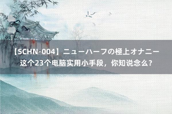 【SCHN-004】ニューハーフの極上オナニー 这个23个电脑实用小手段,你知说念么?