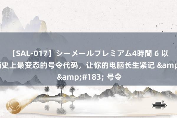 【SAL-017】シーメールプレミアム4時間 6 以下是一些电脑史上最变态的号令代码,让你的电脑长生紧记 · 号令