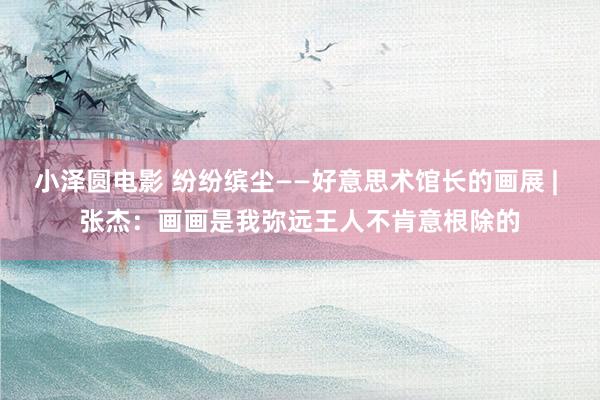 小泽圆电影 纷纷缤尘——好意思术馆长的画展 | 张杰:画画是我弥远王人不肯意根除的