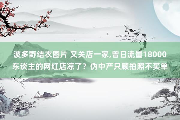 波多野结衣图片 又关店一家,曾日流量18000东谈主的网红店凉了?伪中产只顾拍照不买单