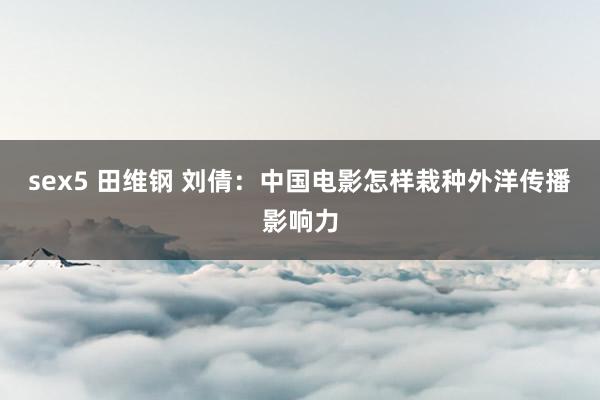 sex5 田维钢 刘倩:中国电影怎样栽种外洋传播影响力