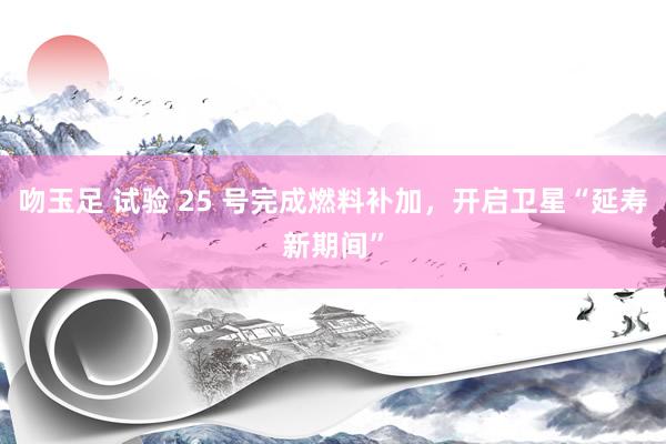 吻玉足 试验 25 号完成燃料补加,开启卫星“延寿新期间”