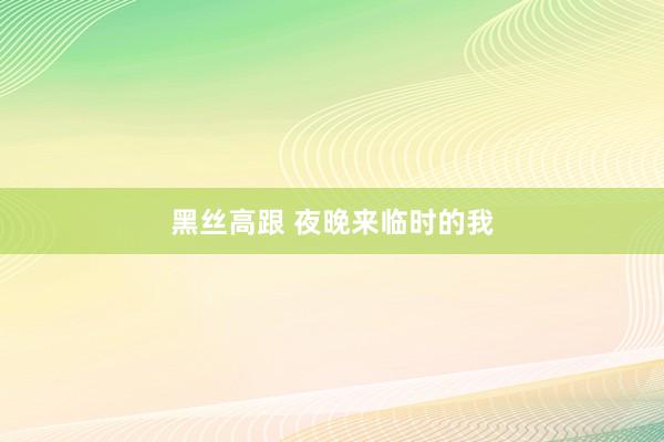 黑丝高跟 夜晚来临时的我